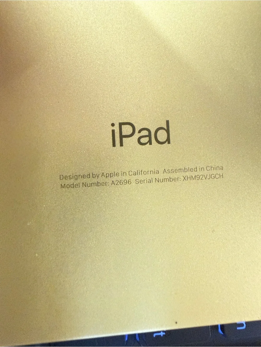 Apple iPad Yellow with Celestial Decal (10th Gen)